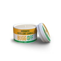 BUGGOFF- Mosquito Repellent Candle (8oz) | Citronella oil, DEET Free, Essential Oil Infused for Outdoor Use | Burns 25 Plus Hours, 1 Count