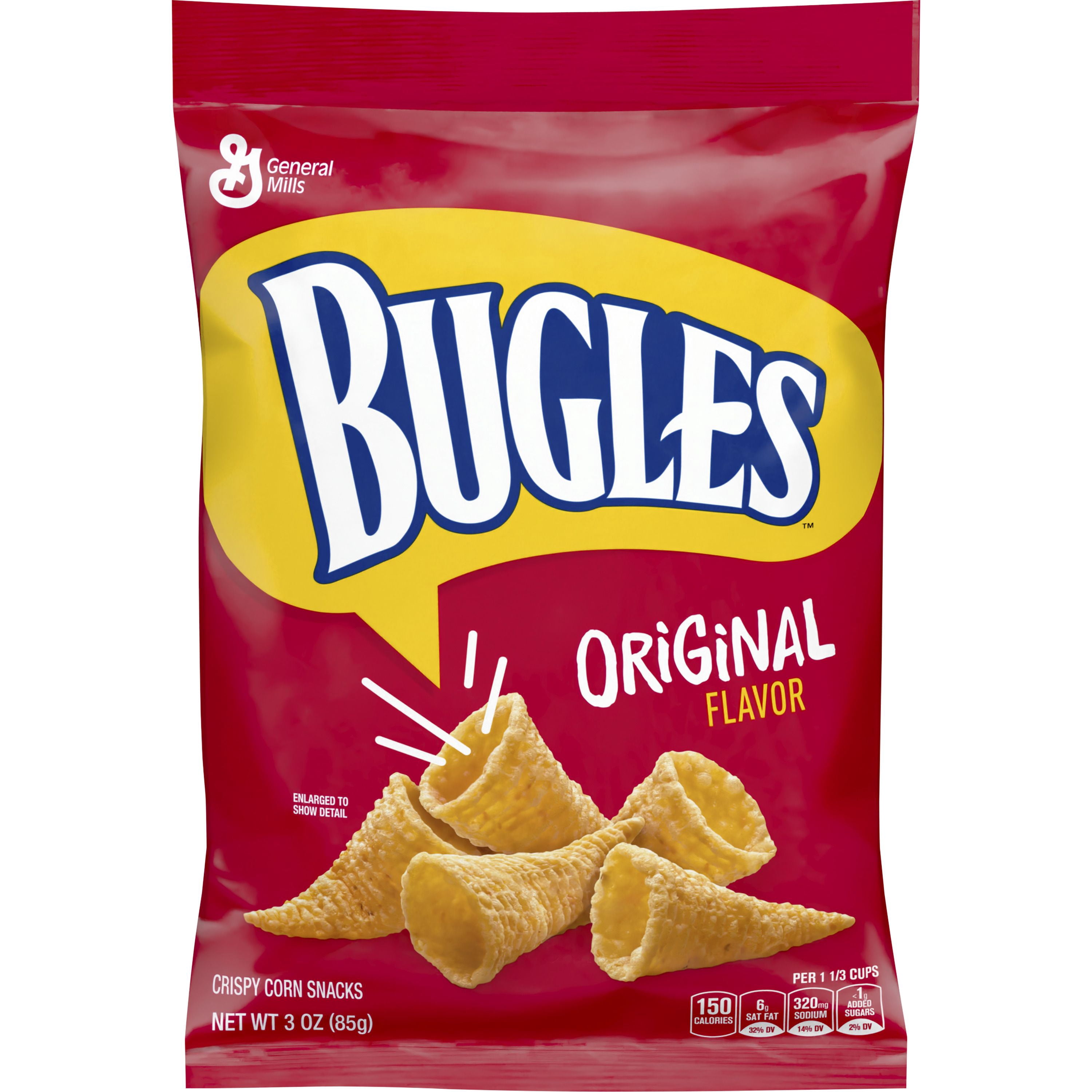 BUGLES ORIGINAL FLAVOR CORN SNACK – 6CT × 3OZ BAGS MULTIPACK - Walmart.com