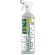 BUGMD Empty Plastic Spray Bottle, 32 oz. Refillable Spray Bottle for Flea and Tick Concentrate (Sold Separately), Heavy Duty Spray Bottle Nozzle