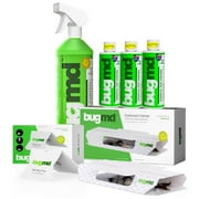 BUGMD Essential Pest Control Concentrate (3 Pack) with Spray Bottle 32 oz, BugMD Cockroach Catcher (1 Pack) and BugMD Bed Bug Trap (1 Pack) Bundle