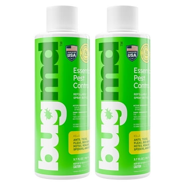 BUGMD Indoor Insect Control Spray, Kills Spider Mites, Flies, Ants, Roaches, Mosquitoes, 4 oz (2 Pack)