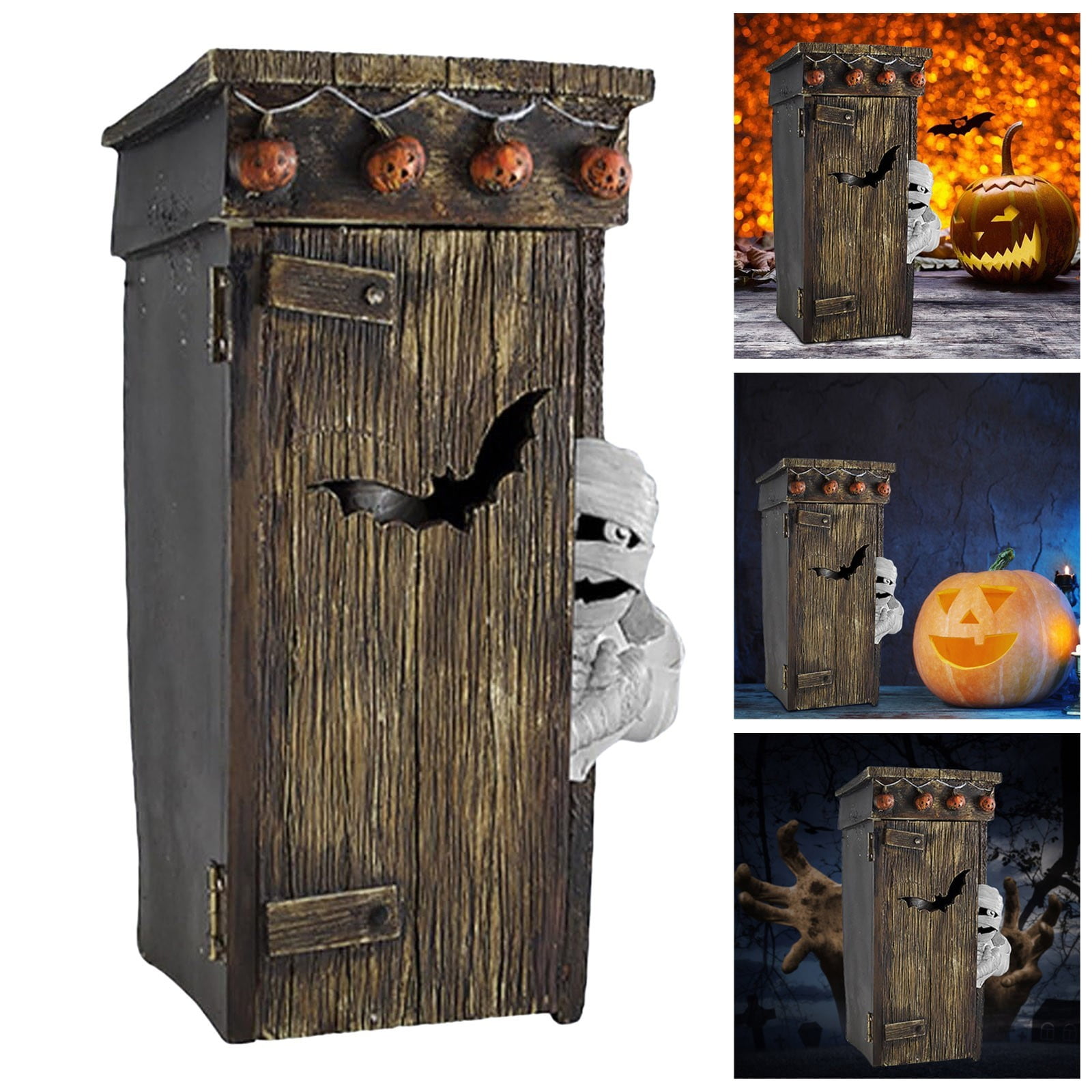 BUHHO Outhouse Mummy Animated Decor, 2024 Newest Animated Talking