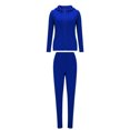 thumbnail image 1 of BUIGTTKLOP 2 Piece Sets for Women Sweatsuits Full Zip up Long Sleeve Hooded Sweathsirts Joggers Matching Jogging Sets, 1 of 6