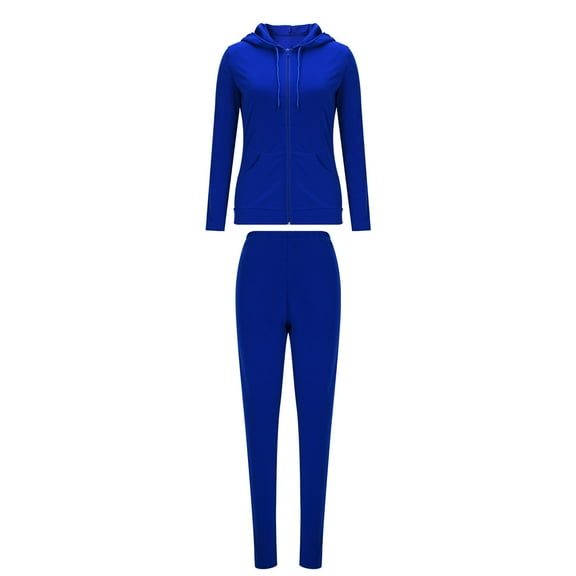 BUIGTTKLOP 2 Piece Sets for Women Sweatsuits Full Zip up Long Sleeve Hooded Sweathsirts Joggers Matching Jogging Sets