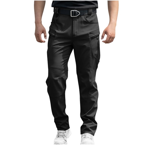 BUIGTTKLOP Cargo Pants for Men Lightweight Hiking Pants Stretch Waterproof Quick Dry Work Trousers with Multi Pockets