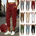 thumbnail image 1 of BUIGTTKLOP Corduroy Capri Pants for Women High Waisted Pull on Active Jogger Capris Baggy Cropped Jogger Pants with Pockets, 1 of 8