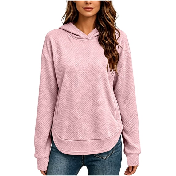 BUIGTTKLOP Hoodies for Women Fall Winter Long Sleeve Shirts Casual Hooded Sweatshirts with Pockets
