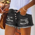 thumbnail image 1 of BUIGTTKLOP Jean Shorts for Women Frayed Cut off Denim Short High Waisted Ripped Distressed Mid Rise Trendy Summer Outfits 2026, 1 of 6