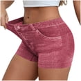 thumbnail image 1 of BUIGTTKLOP Jeans Shorts for Women Summer Mid Rise Stretchy Denim Shorts Butt Lifting Slim Ripped Shorts, 1 of 6