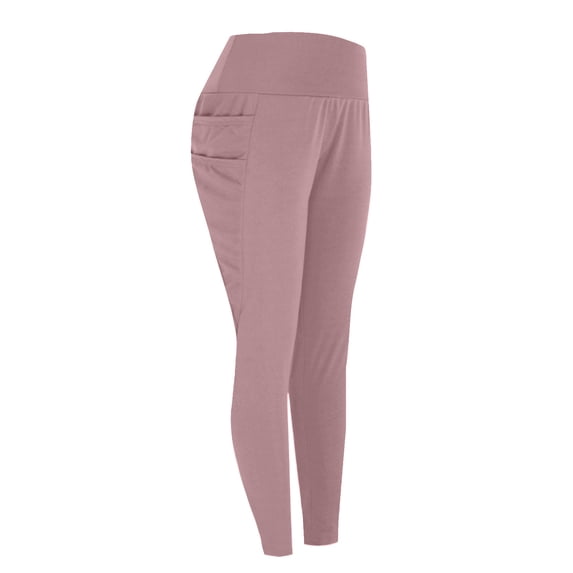 BUIGTTKLOP Leggings with Pockets for Women Belly Control High Waisted Yoga Pants Ankle Length Butt Lifting Workout Tights