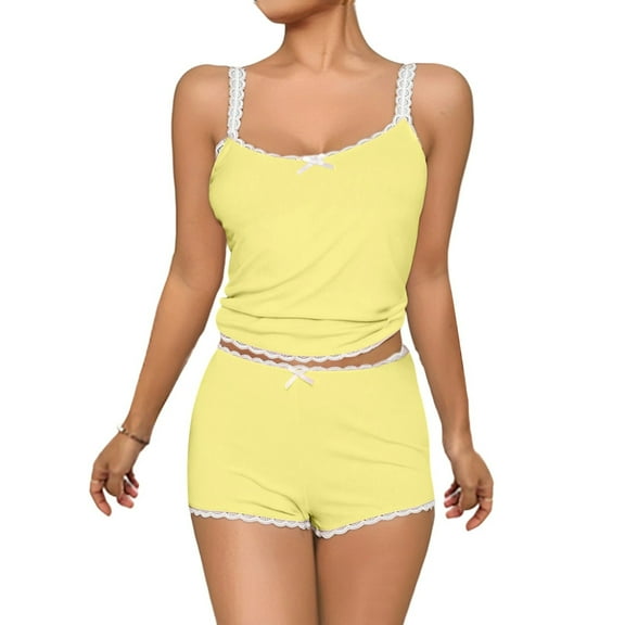 BUIGTTKLOP Lounge Sets for Women Long Sleeve Crewneck Top Drawstring Wide Leg Shorts Summer Outfits Homewear Loungewear