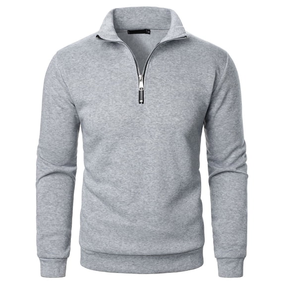 BUIGTTKLOP Men's Quarter Zip up Sweatshirts Long Sleeve Golf Shirts Athletic Casual Workout Pullovers