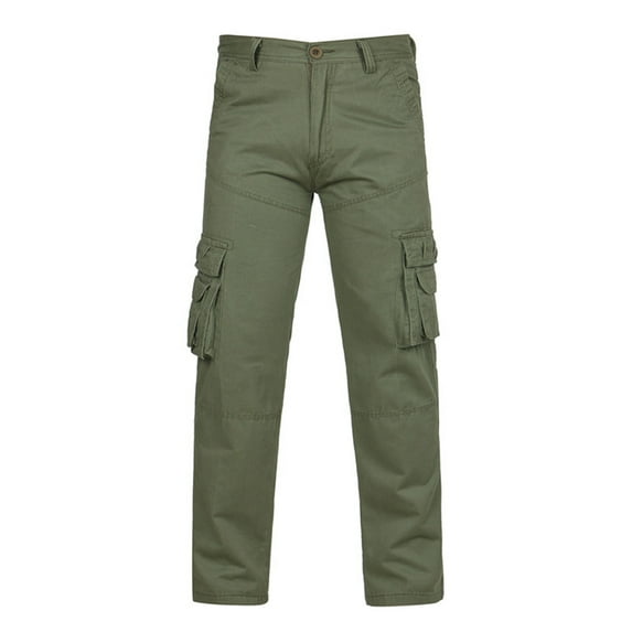 BUIGTTKLOP Mens Cargo Pants Lightweight Work Hiking Pants Baggy Wide Leg Outdoor Trousers with Multi Pockets