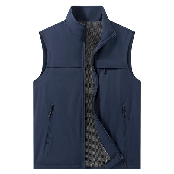 BUIGTTKLOP Mens Vest Lightweight Outerwear Windproof Sleeveless Jacket for Golf Running Hiking