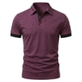 thumbnail image 1 of BUIGTTKLOP Mensshirts Short Sleeve Casual Summer Shirts Solid Color Classic Collared Golf Shirt, 1 of 4