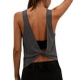 thumbnail image 1 of BUIGTTKLOP Open Back Workout Tops for Women Athletic Backless Tank Tops Sleeveless Running T Shirts Yoga Going Out Gym Clothes, 1 of 6