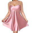 thumbnail image 1 of BUIGTTKLOP Plus Size Nightgowns for Women Sleeveless Spaghetti Strap Sleepshirts Square Neck Knee Length Nightshirts Soft Loungewear, 1 of 6