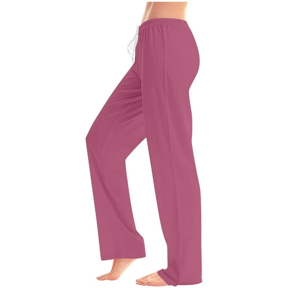 BUIGTTKLOP Plus Size Pajamas Pants for Women Low Waisted Sleep Bottom Soft Comfy Lounge Pants