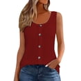 thumbnail image 1 of BUIGTTKLOP Plus Size Tank Tops for Women Sleeveless Shirts Crewneck Ribbed Knit Going out Tops Loose Fitted Blouses, 1 of 6