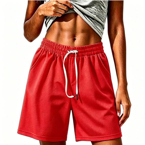 BUIGTTKLOP Running Shorts for Women Plus Size High Waisted Atheltic Shorts Wide Leg Casual Loose Sweat Shorts