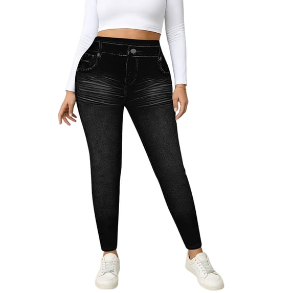 BUIGTTKLOP Skinny Pants for Women High Waisted Leggings Stretchy Butt Lifting Ankle Length Tights with Pockets