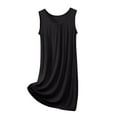 thumbnail image 1 of BUIGTTKLOP Sleeveless Nightgowns for Women Soft Sleepwear Crewneck Pleated Nightshirts Solid Color Tank Pajamas Dress, 1 of 6