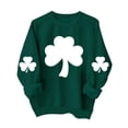 thumbnail image 1 of BUIGTTKLOP St. Patrick's Crewneck Sweathirts for Women Graphic Print Long Sleeve Shirts Casual Pullover Tops, 1 of 6