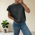 thumbnail image 1 of BUIGTTKLOP Sweaters for Women Short Sleeve Shirts Crewneck Pullover Knit Tops Loose Fitted Summer Tops 2026, 1 of 6