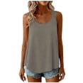 thumbnail image 1 of BUIGTTKLOP Tank Top for Women Loose Fitted Crew Neck Sleeveless Shirts Strap Lace Camisole Summer Tops, 1 of 6
