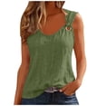 thumbnail image 1 of BUIGTTKLOP Tank Tops for Women Sleeveless Shirts Scoop Neck Dressy Casual Blouses Loose Fitted Tunic Tops, 1 of 6