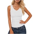 thumbnail image 1 of BUIGTTKLOP Tank Tops for Women V Neck Ribbed Knit Slim Fitted Sleeveless Basic Tee Tanks Casual Summer Clothes 2026, 1 of 5