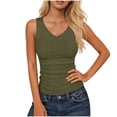 thumbnail image 1 of BUIGTTKLOP Tank Tops for Women V Neck Ribbed Knit Slim Fitted Sleeveless Basic Tee Tanks Casual Summer Clothes 2026, 1 of 6