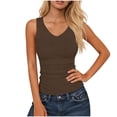 thumbnail image 1 of BUIGTTKLOP Tank Tops for Women V Neck Ribbed Knit Slim Fitted Sleeveless Basic Tee Tanks Casual Summer Clothes 2026, 1 of 6