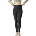 thumbnail image 1 of BUIGTTKLOP Thermal Leggings for Women High Waisted Sleep Bottoms Soft Comfy Stretchy Slim Fitted Tights, 1 of 6
