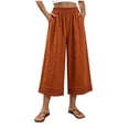 thumbnail image 1 of BUIGTTKLOP Wide Leg Pants for Women High Waisted Casual Pants Satright Wide Leg Loose Fitted Palazzo Pants with Pockets, 1 of 6