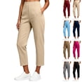 thumbnail image 1 of BUIGTTKLOP Women's Golf Pants High Waist Straight Leg Dress Pants Slim Fit Stretch Ankle Length Business Casual Work Pants, 1 of 8