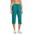 thumbnail image 1 of BUIGTTKLOP Womens Cargo Capris Pants with 6 Pockets Lightweight Quick Dry Casual Travel Hiking Summer Cropped Pants, 1 of 6
