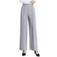 thumbnail image 1 of BUIGTTKLOP Womens Dress High Waisted Business Casual Pants Straight Wide Leg Pleated Work Office Slacks, 1 of 6