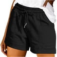 thumbnail image 1 of BUIGTTKLOP Womens High Waist Casual Shorts High Waisted Drawstring Folded Hem Shorts Trendy Clothes 2026, 1 of 6