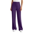 thumbnail image 1 of BUIGTTKLOP Womens High Waist Dress Pants Business Casual Work Pants Stretchy Bootcut Pull on Slacks Office Trousers with Pockets, 1 of 6