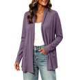 thumbnail image 1 of BUIGTTKLOP Womens Lightweight Cardigans Soft Open Front Cardigan Loose Casual Light Jackets Long Sleeve Cover up for Layering Work Travel, 1 of 8