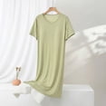 thumbnail image 1 of BUIGTTKLOP Womens Nightgown Short Sleeve Sleepshirt Scoop Neck Nightshirt Soft Comfy Sleepwear, 1 of 6