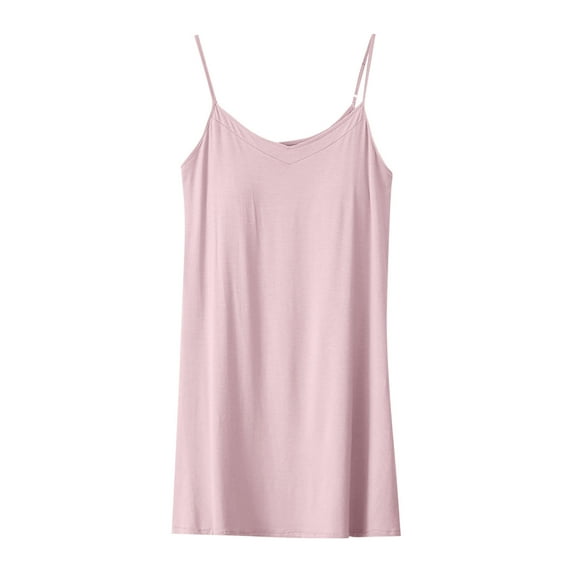 BUIGTTKLOP Womens Nightgowns with Built in Bra Spaghetti Strap Sleep Dress Sleeveless Nightgown Soft Sleepwear