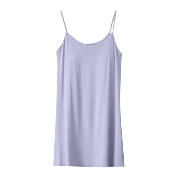 BUIGTTKLOP Womens Nightgowns with Built in Bra Spaghetti Strap Sleep Dress Sleeveless Nightgown Soft Sleepwear