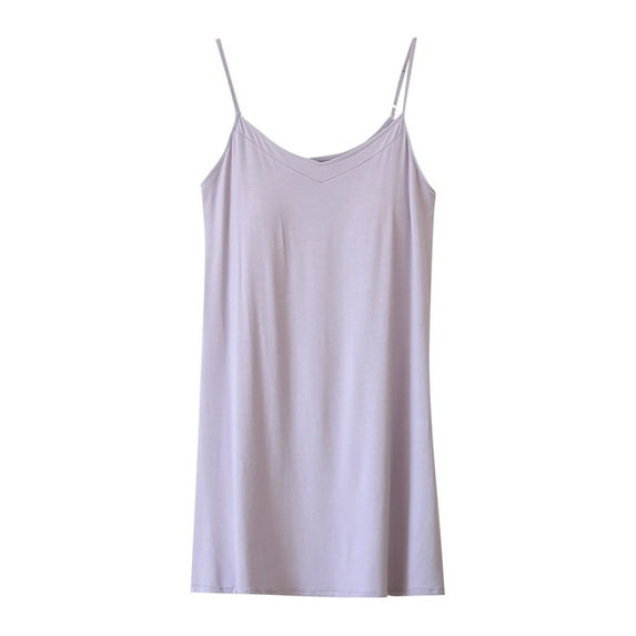 BUIGTTKLOP Womens Nightgowns with Built in Bra Spaghetti Strap Sleep Dress Sleeveless Nightgown Soft Sleepwear