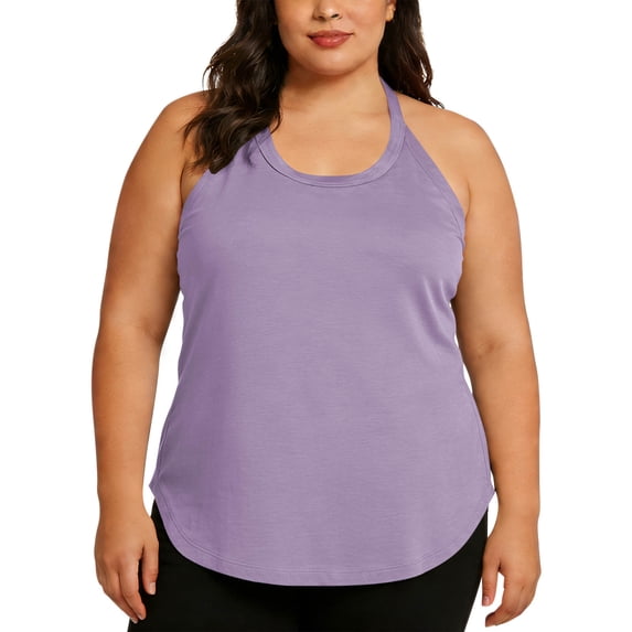 BUIGTTKLOP Womens Plus Size Camisole Tops Racerback Workout Tank Tops Sleeveless Spaghetti Strap Loose Fitted Summer Vest