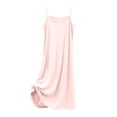 thumbnail image 1 of BUIGTTKLOP Womens Spaghetti Strap Nightgowns Sleeveless Chemise Sleepshirts Crewneck Homewear Soft Pajamas Dress, 1 of 6