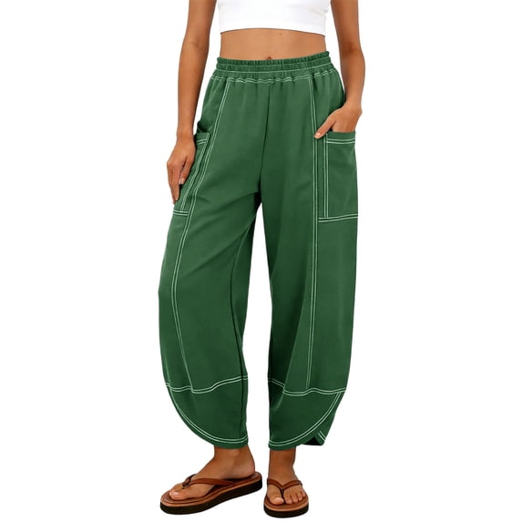 BUIGTTKLOP Womens Sweatpants High Waisted Wide Leg Sweatpants Drawstring Lounge Baggy Sweats Pants
