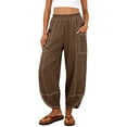 thumbnail image 1 of BUIGTTKLOP Womens Sweatpants High Waisted Wide Leg Sweatpants Drawstring Lounge Baggy Sweats Pants, 1 of 5