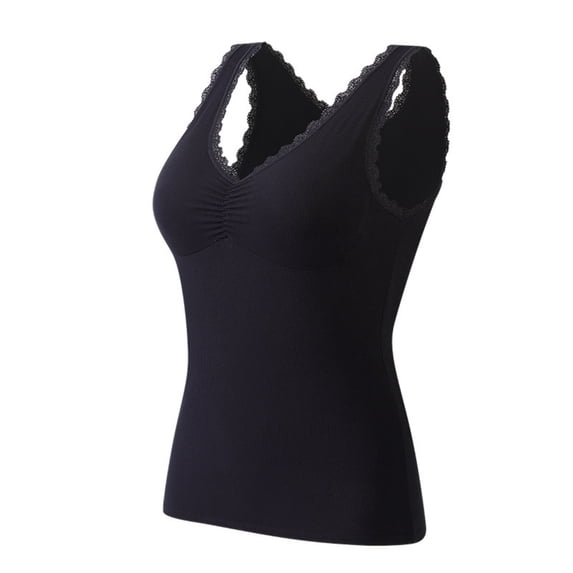 BUIGTTKLOP Womens Tank Tops Summer V Neck Sleeveless Lace Trim Ribbed Knit Casual Going out Cami Shirts